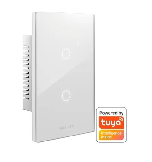 MACROLED TSX2B TECLA SMART BLANCO 2 CANALES TOUCH AC110-240V 10A