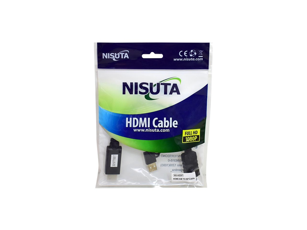 NISUTA NSHDDP CONVERSOR HDMI A MONITOR CON DISPLAY PORT 4K