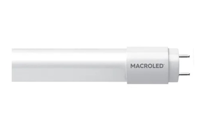 MACROLED TUBO LED DE VIDRIO TL-T8120NW 18W 120CM 1.20 MTS BLANCO NEUTRO 4500K