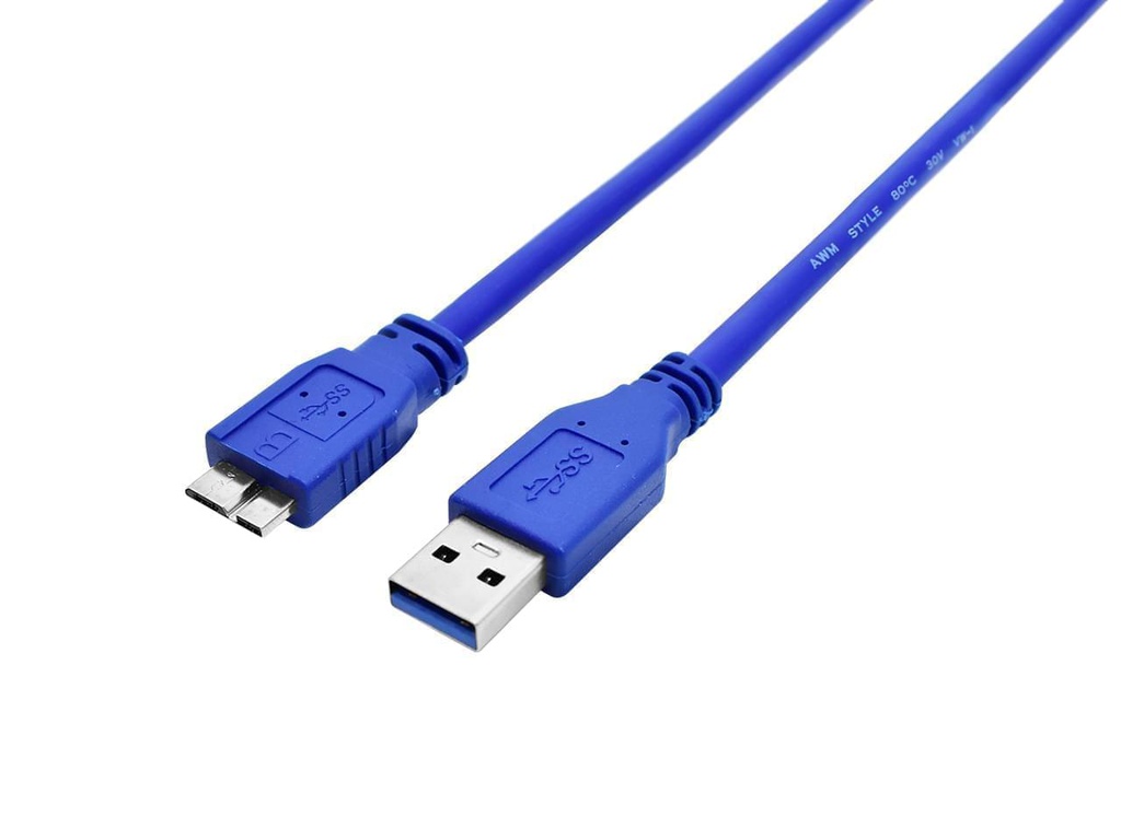 NISUTA NSCAMIUS32 - CABLE DISCO RIGIDO EXTERNO USB 3.0 A MICRO USB B 3.0 LARGO 1.8 MTS