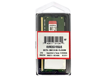 [6421] KINGSTON - MEMORIA SODIMM DDR4 8GB 3200MHZ 1.2V CL22 NOTEBOOK