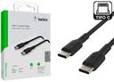 BELKIN ORIGINAL - CABLE USB TIPO C M A USB TIPO C M 1M BELKIN HASTA 60W