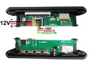 MODULO REPRODUCTOR 12V MP3 FM USB MICROSD BLUETOOTH CON CONTROL REMOTO Y DISPLAY - CONTROL NO INCLUYE PILA CR2025