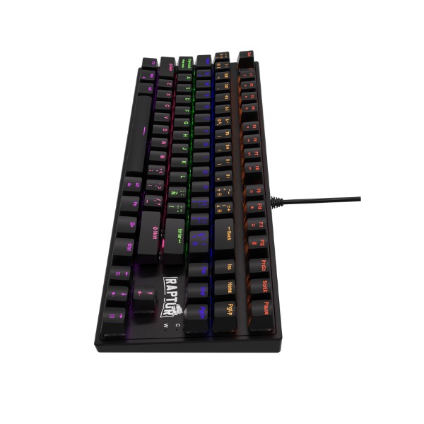 RAPTOR TECLADO FIRECLAW M87 MECANICO RETROILUMINADO SWITCH RED OUTEMU