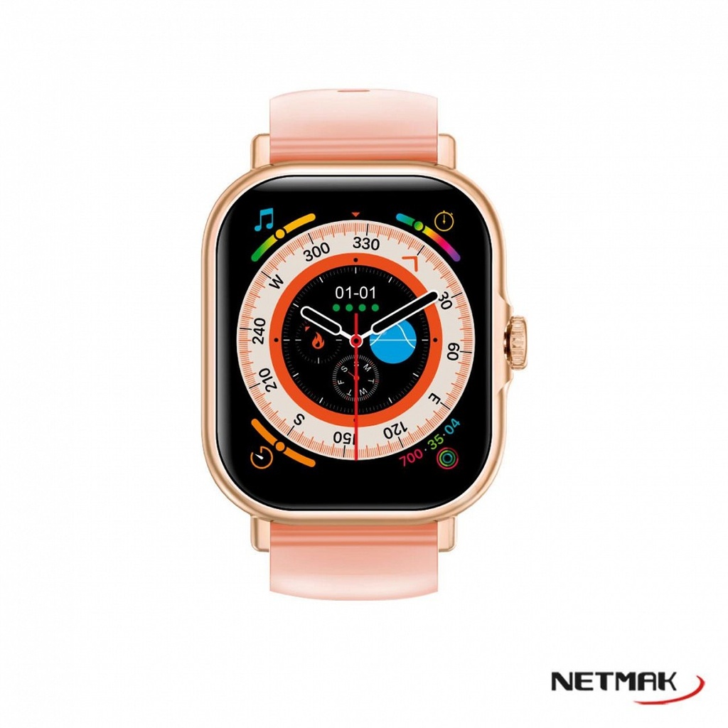 Netmak Nm-Action Smartwatch Bluetooth 2" 5.0 Negro