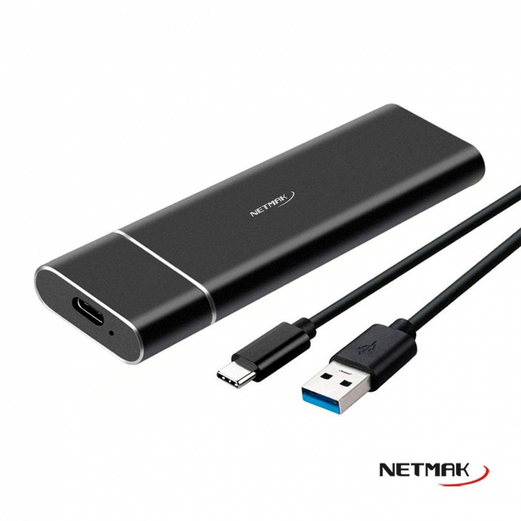 Netmak Nm-Case-5 Carry Disk Usb-C Para Discos Ssd M.2 Ngff/Sata
