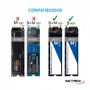 Netmak Nm-Case-5 Carry Disk Usb-C Para Discos Ssd M.2 Ngff/Sata