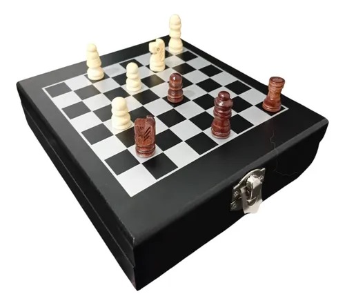 Set Descorchador Vino 5 Piezas Con Ajedrez  Mods-792 Negro