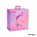 Netmak Nm-Cat Auricular Bluetooth Cat Dual Rosa