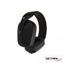 Netmak Auricular Gamer Nm-N35 Inalambrico Tri Modo 2.4Ghz/Bluetooth/Aux Negro  - Mic Desmontable