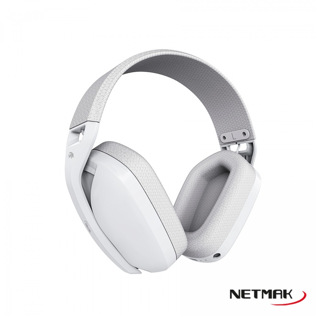 Netmak Auricular Gamer Nm-N35 Inalambrico Tri Modo 2.4Ghz/Bluetooth/Aux Negro  - Mic Desmontable