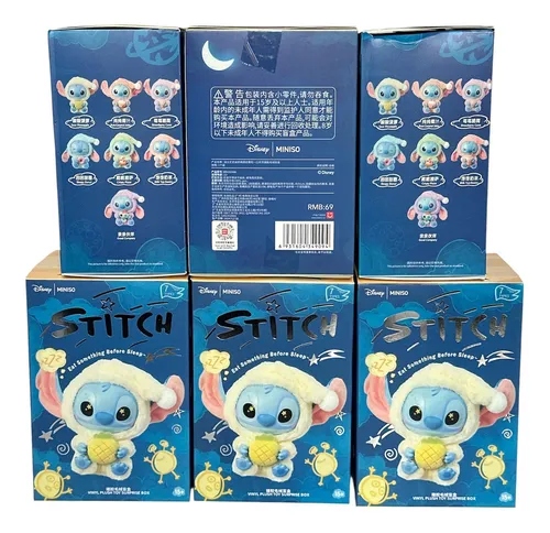 Peluche Stitch Sorpresa Colección Disney Miniso Labubu
