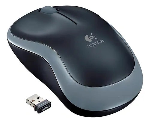 Logitech Mouse Wireless Inalambrico Usb M185 Grey Gris