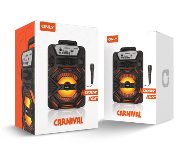 Only Parlante 6.5" bluetooth modo-012 Carnival Karaoke Microfono