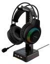 Netmak Nm-Hs430 Base Para Auricular Rgb + Hub 3 Usb