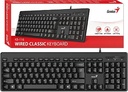 TECLADO GENIUS KB-116 USB ESP NEGRO 