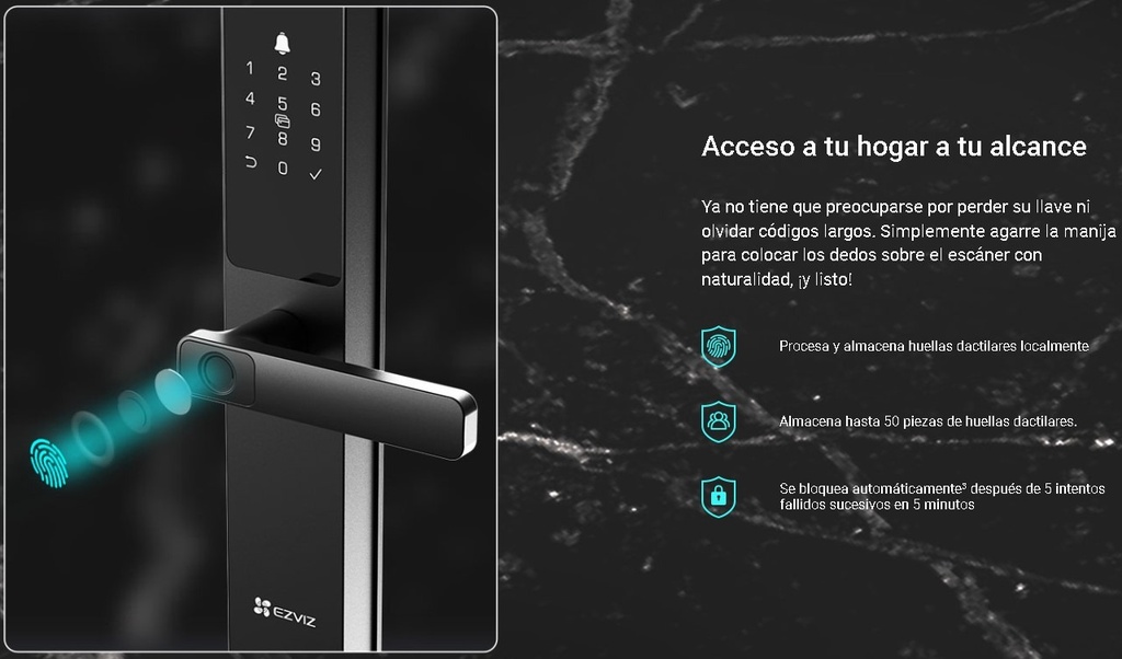 EZVIZ CS-DL03 SMART LOCK CERRADURA CERROJO INTELIGENTE WIFI