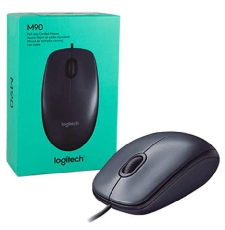 Logitech M90 - Mouse Usb Negro 3 Botones Con Scroll
