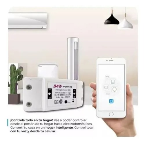 Baw Interruptor Smart Wifi 10A Smartlife Ipswifi-10