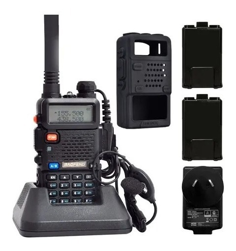 Handy Baofeng Uv-5r  Doble Banda Vhf/uhf  8w Negro