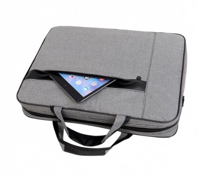 Netmak NM-ML2 Maletin Porta Notebook 15.6" gris con cierres