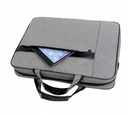 Netmak NM-ML2 Maletin Porta Notebook 15.6" gris con cierres
