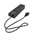 Adaptador Hub USB 4 Puertos – Negro
