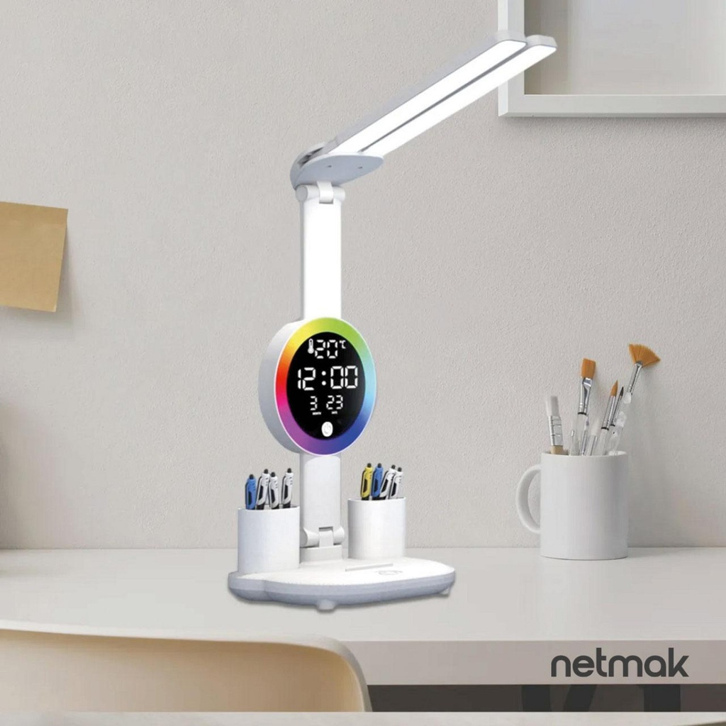 NM-GLOW LAMPARA LED MULTIFUNCIONAL RGB CON RELOJ 