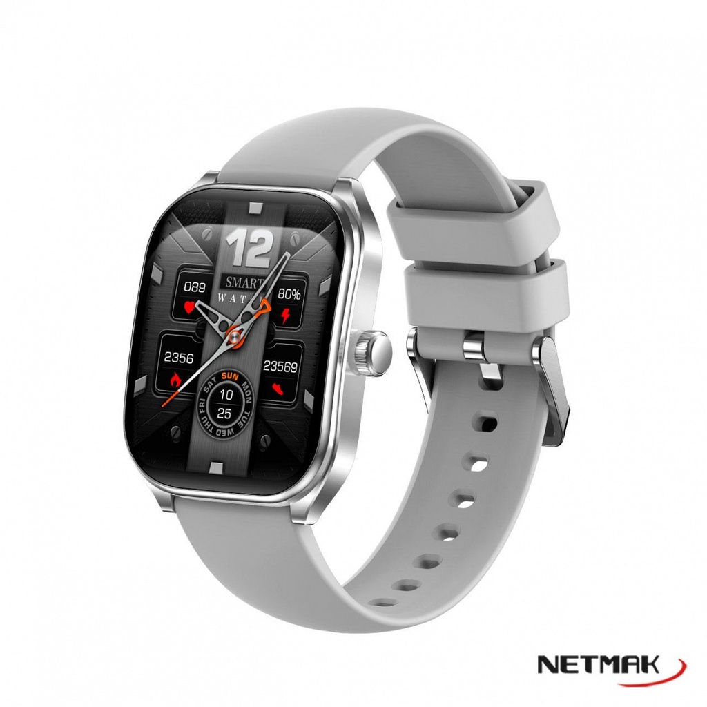 NETMAK NM-DYNAMIC-S SMARTWATCH BT 5.3 CURVO METALICO
