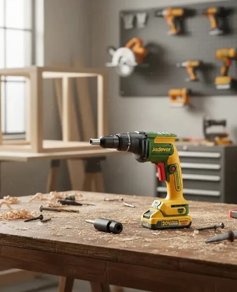 Jadever Atornillador Durlero Brushless 20V 4200Rpm 2 Niveles De Temperatura (No Incluye Batería Y Cargador)