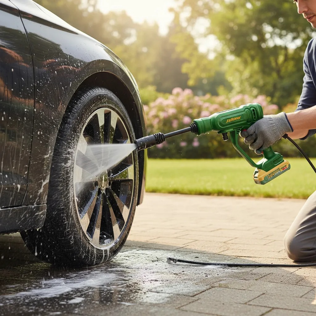 Jadever Hidrolavadora Inalámbrica Manguera 3Mts 20V (No Incluye Batería) - Jdqx0120
