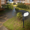 Trefi Estaca Reflector Solar 2W Exterior Luz Cálida 3000K 260Lm Con Sensor Nocturno Autonomía 6-12Hs