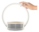 Macroled Velador Baco Madera 5W Blanco Cálido 2700K Dimerizable Con Parlante Bluetooth Y Carga Inalámbrica 10W  