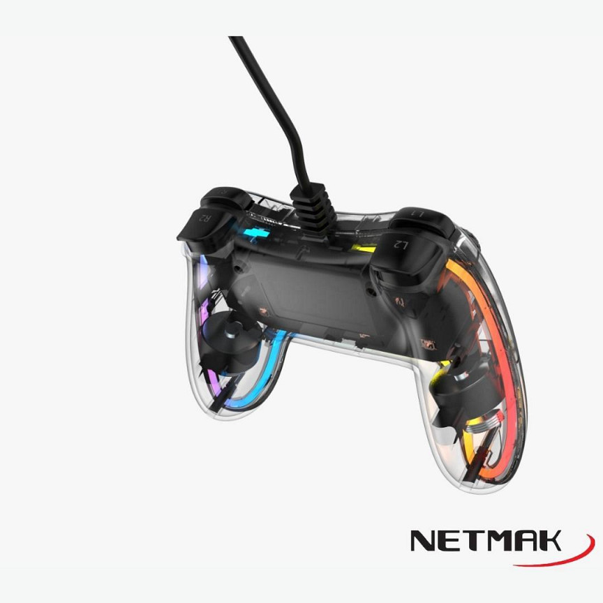 Netmak Nm-Dash - Joystick Ps3 Pc Usb Led Rgb