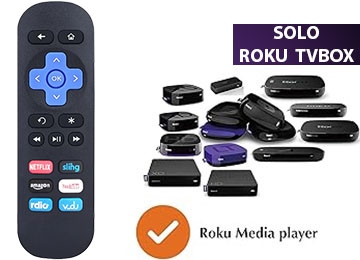 Control Remoto Roku 1 2 3 serie 3000 xd xd xs lt hd n1 express s1 express+ roku4 - alternativo