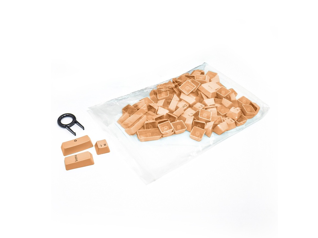 Juego De 108  Teclas Naranja Keycaps Para Teclado Mecánico Nisuta NSKBGZ108