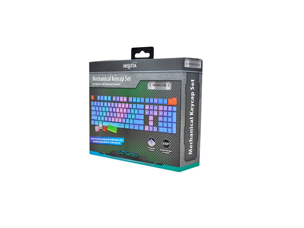Juego De 108  Teclas Naranja Keycaps Para Teclado Mecánico Nisuta NSKBGZ108