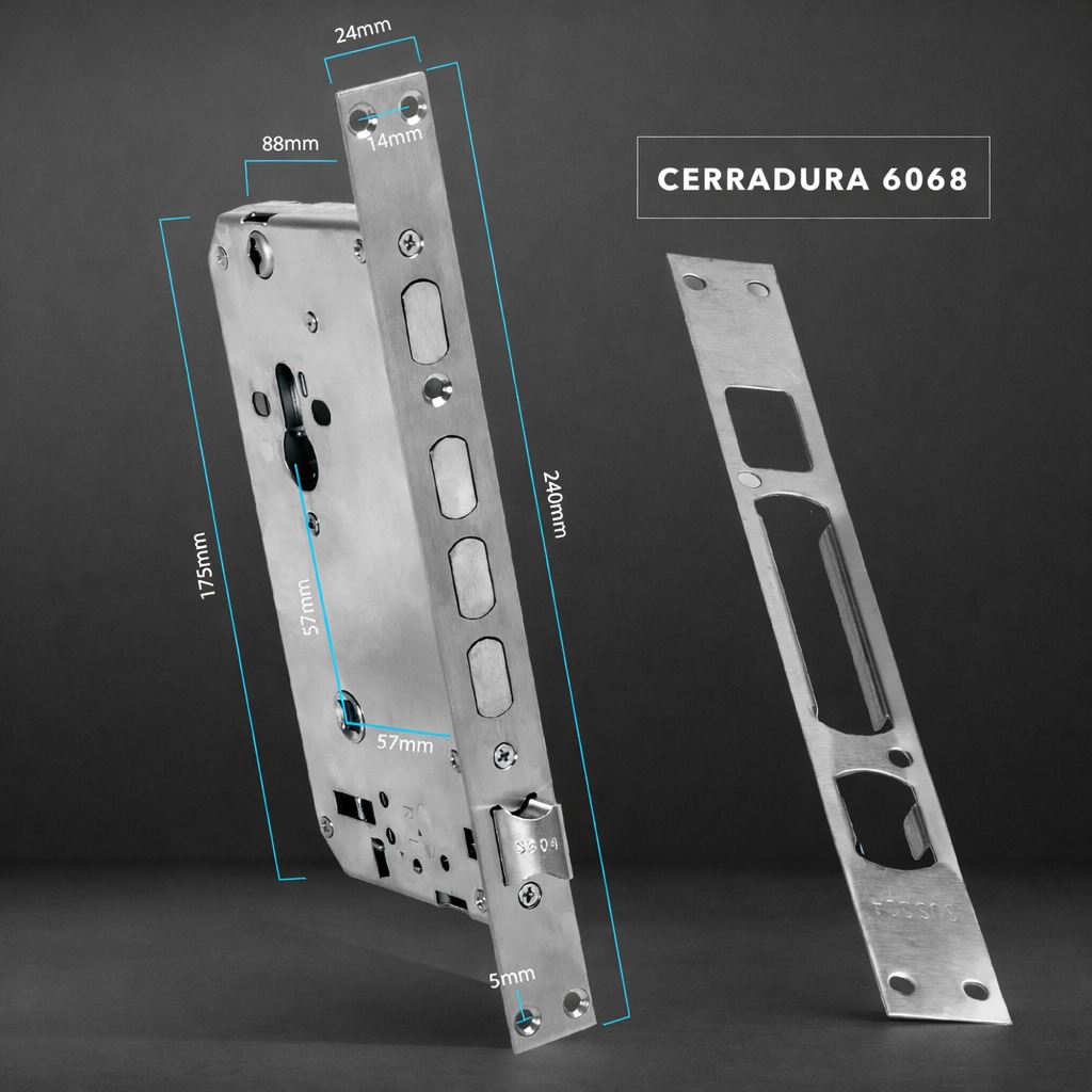 Cerradura Inteligente Electrónica Con Apertura Huella Y Llave Con Cerrojo - App Tuya/Wifi/Clave/300 Usuarios