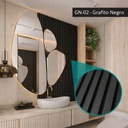 Panel 3D Vinílico WPC Revestimiento De Pared Simil Madera Liston 2900x150X12mm 