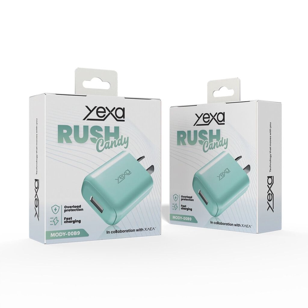 Only Adaptador-Cargador 220V Modo-018 4.8A – Rush – 1Usb – Only – Verde O Celeste