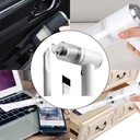 Aspiradora De Succión Portátil Recargable Usb Modv-00G5  Blanco O Negro