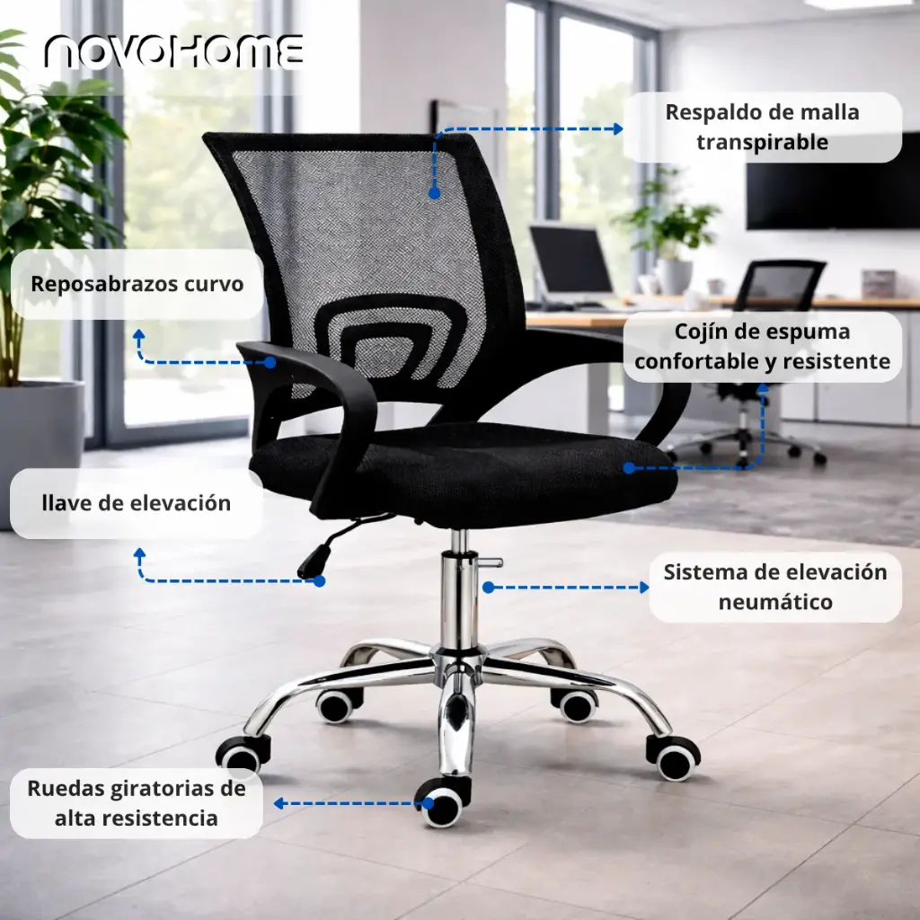 Silla de oficina NOVOHOME nh-oc100