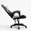Silla Gamer Novohome  NEGRA Y BLANCA  NH-GC505
