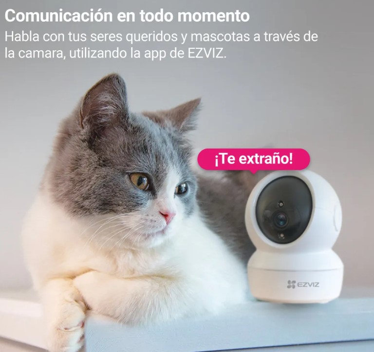 Ezviz Camara Ip Cs-C6N-R101-1G2WF - 2 Mpx Full Hd 1080P Micro Sd Rj45 H264 Movimiento 360º Interior Baby Call