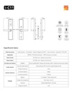 Imodo Cerradura Smart I-C11 Wifi Bluetooth Con Contraseña Huella Alarma App Impermeable Reforzada