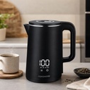 Novohome Pava electrica digital touch Negra 1500w 2lt indicador de temperatura
