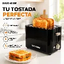 Nohome tostadora 700w negra 2 bahias nh-to025n