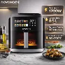 Novohome Nh-Af802Wix Air Fryer 8.5 Lts 1700W Black