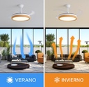 Novohome NH-VTR600 ventilador de techo con aspas retractil blanco