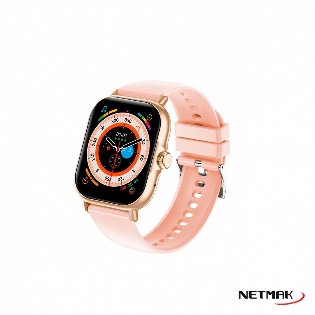 Netmak Nm-Action-P Smartwatch Bluetooth 2" 5.0 Rosa